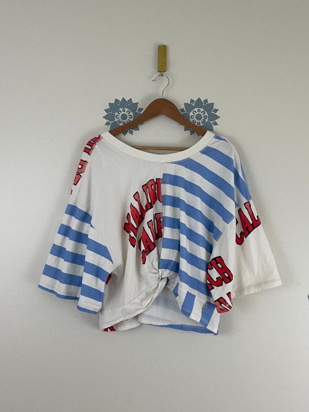 Free People Movement Call Time Graphic Printed Tee Size Large